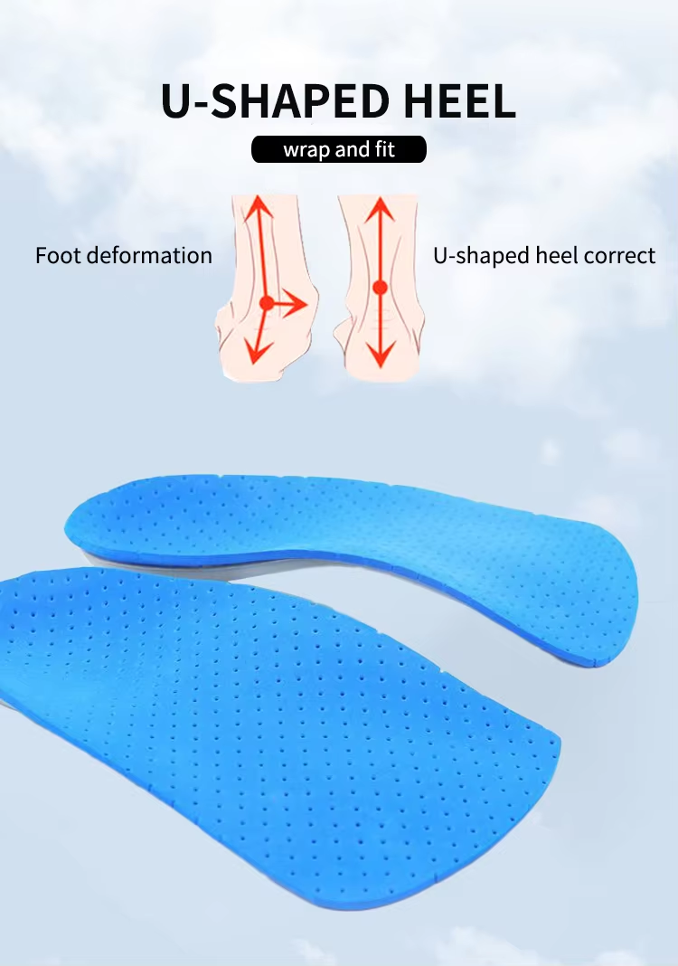 3/4 arch support insoles with nylon stabilizer - controls overpronation in athletic shoes